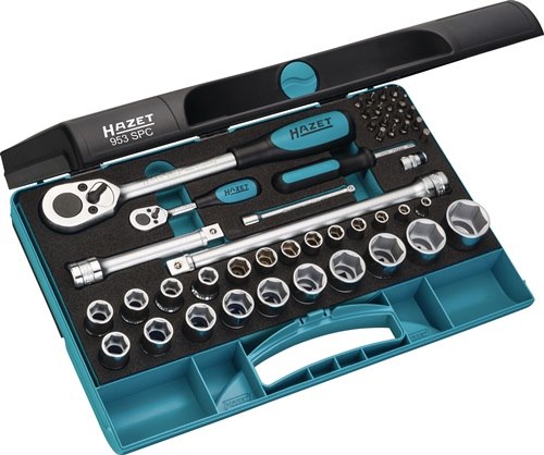 HAZET 953SPC Steckschlüssel-Satz 953SPC 47-teilig 1/4 + 1/2 '' Schlüsselweiten 5