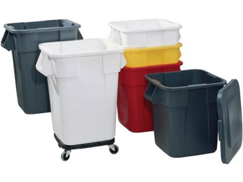 RUBBERMAID FG353900GRAY Flachdeckel  passend für Mehrzweckbehälter 151,5 l