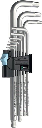 WERA 05022720001 Winkelschraubendreher-Satz 3950 PKL/9 9-teilig Kunststoffhalter