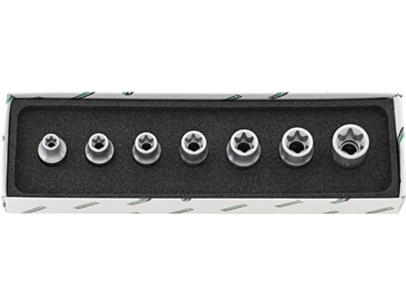STAHLWILLE 96032703 Steckschlüssel-Satz 50TX/7 7-teilig 1/2 '' E10 - E24