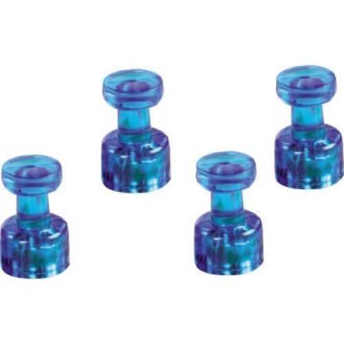 magnetoplan Magnet Memohalter 1666114 18mm dunkelblau 4 St./Pack.