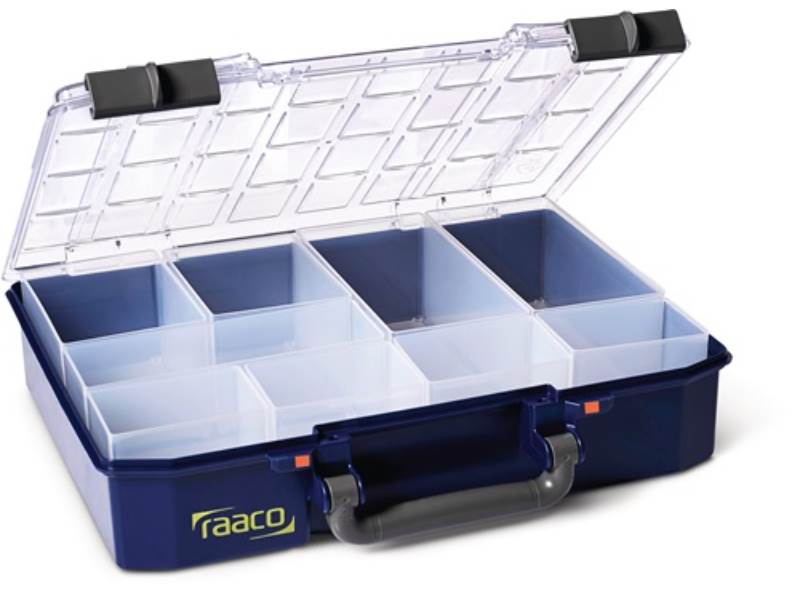 RAACO 143608 Sortimentskasten CarryLite 80 4x8-9 B337xT278xH80mm 9 Fächer