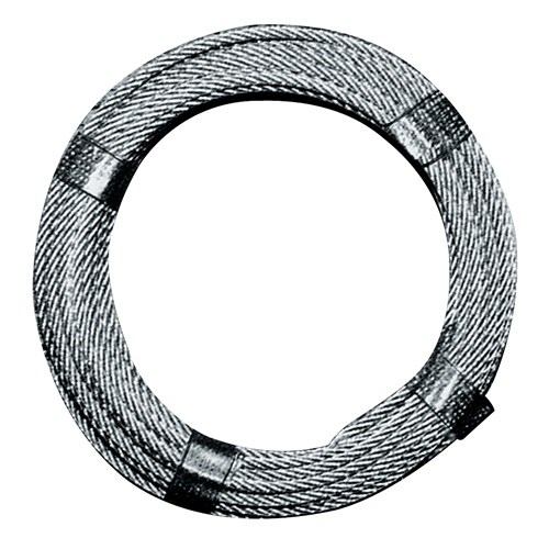 Drahtseil D. 2,0 mm Länge 400 m 6 x 7 + 1 FE Mindestbruchkraft 2,34 kN Stahl,