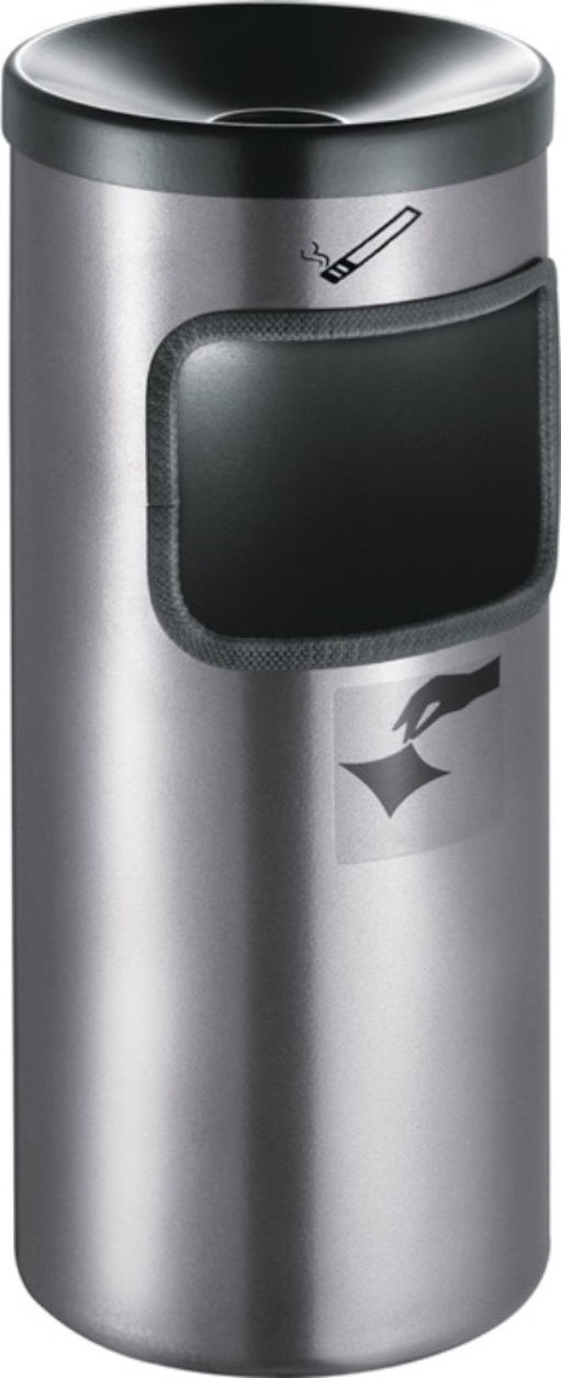 TKG 360044 Sicherheitswandascher  D.180xH410mm neusilber mit Kippvorrichtung
