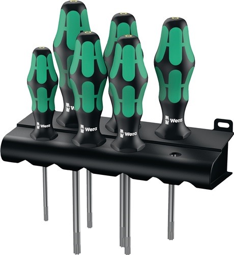 WERA 05028059001 Schraubendreher-Satz 367/6 TORX HF 6-teilig TORX® 2-Komponenten