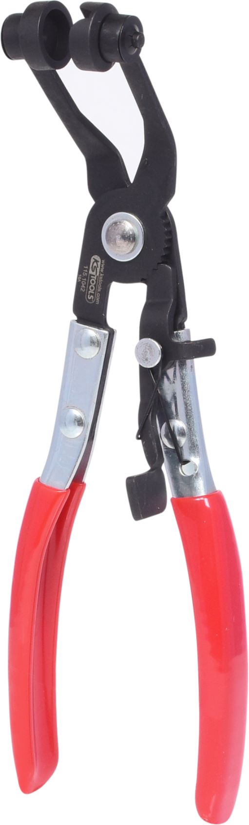 KS Tools 115.1042 Schlauchschellenzange, abgewinkelt, 220mm