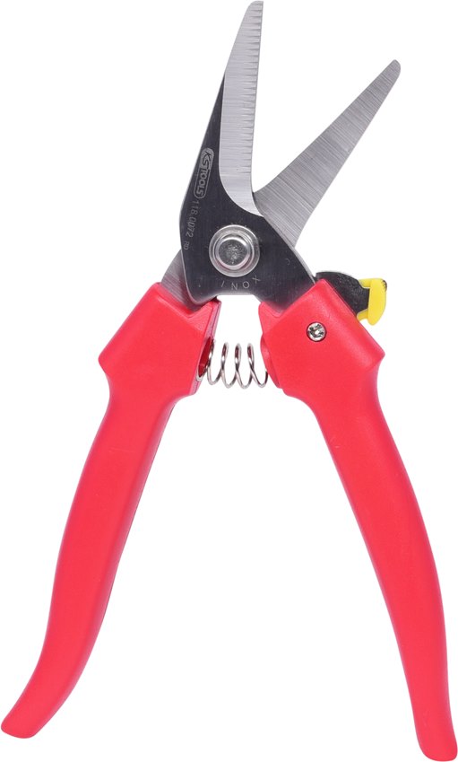 KS Tools 118.0072 Universal-Werkstattschere, abgewinkelt, 185mm