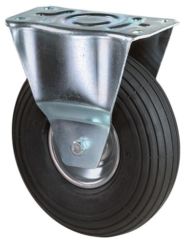 BS ROLLEN L410.C90.200 Luftrad  Rad-Ø 200 mm Tragfähigkeit 75 kg Bockrolle mit A