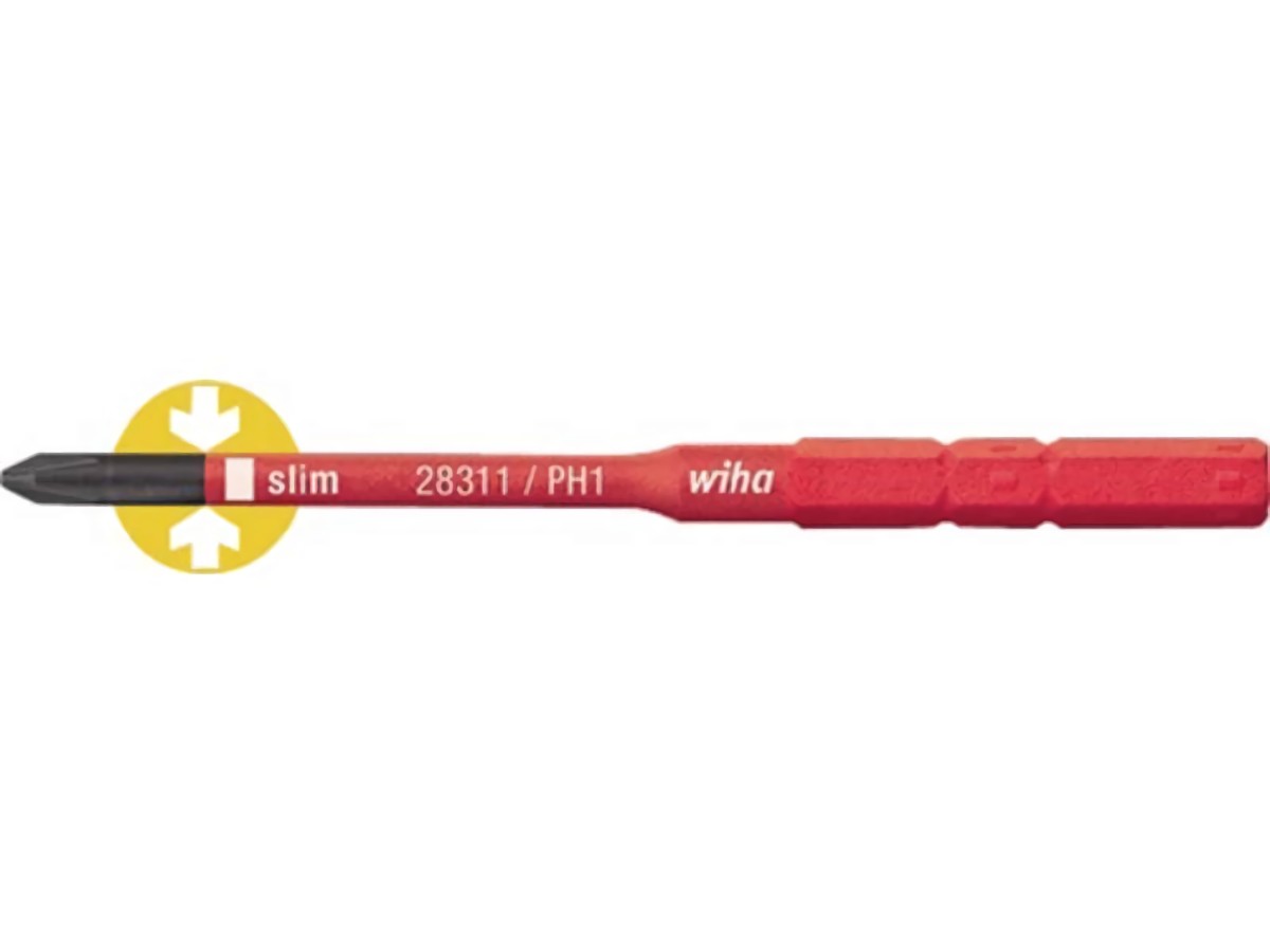 WIHA 34584 Wechselklinge SlimBit electric PH 2 x 75 mm VDE isoliert