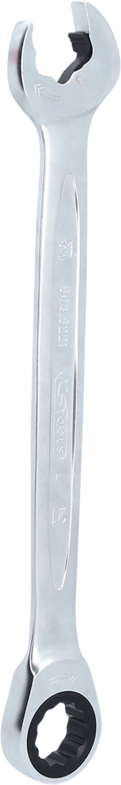 KS Tools 503.5221 DUO GEARplus Ringmaulschlüssel,Maul-Ratschenfunktion 21mm
