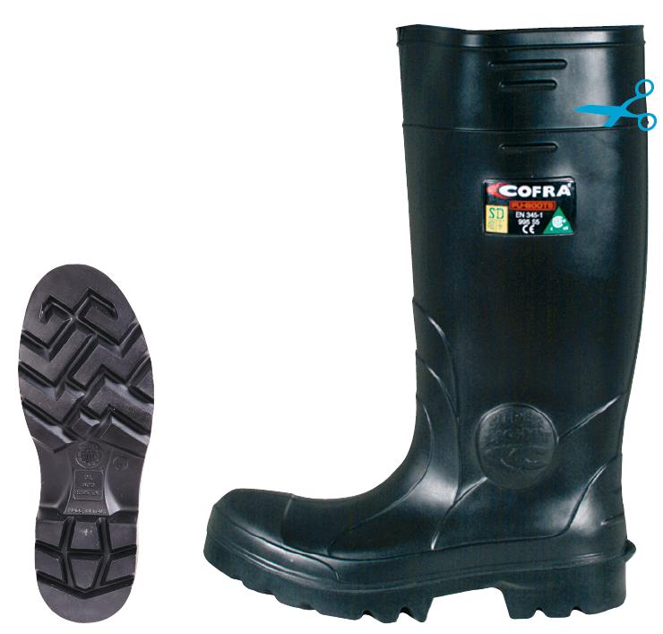 Gr .47 *TARANTO* PU-STIEFEL schwarz *TARANTO*  PU boots