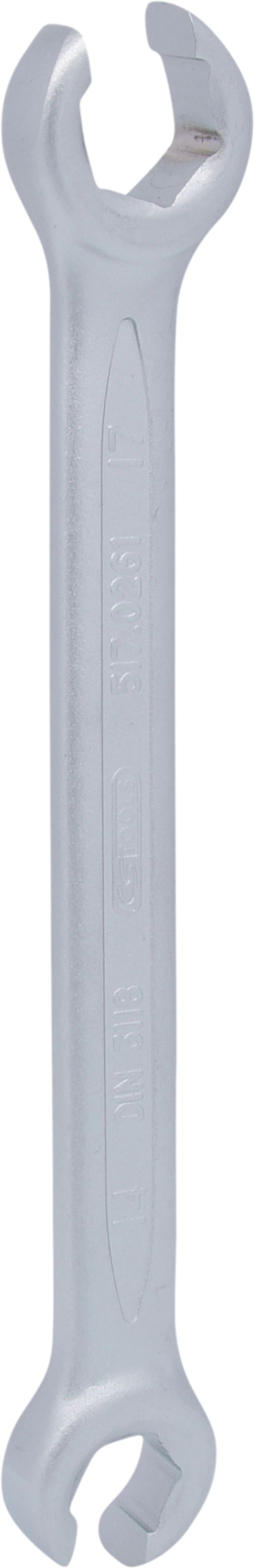 KS Tools 517.0261 CLASSIC Offener Doppel-Ringschlüssel, abgewinkelt, 14x17mm