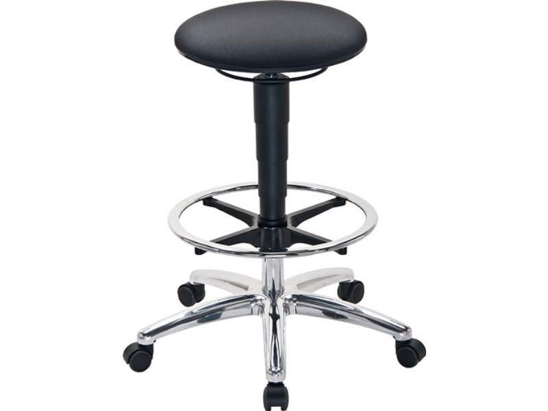 BIMOS 9469_SP01-525-807 Drehhocker  mit Sitz-Stop-Rollen und Fußring Supertec-Ge