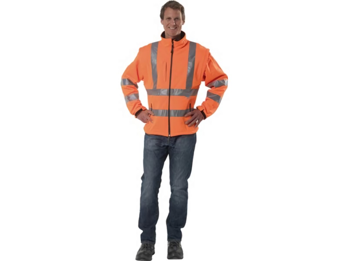 PREVENT 8060O/XXL Warnschutz-Softshelljacke  Größe XXL orange