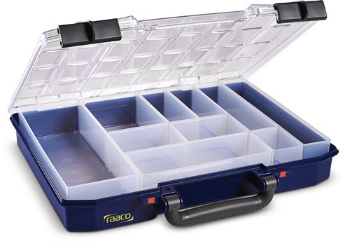 RAACO 144568 Sortimentskasten CarryLite 55 4x8-10 B337xT278xH57mm 10 Fächer