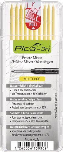 PICA 4032 Minen-Set Pica-Dry 10x gelb feucht abwischbar