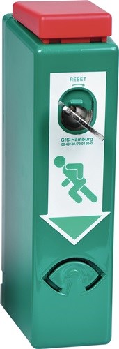 GFS 990100 EH-Türwächter 990100 Profil-Halbzylinder inkl. 3 Schlüssel grün lacki