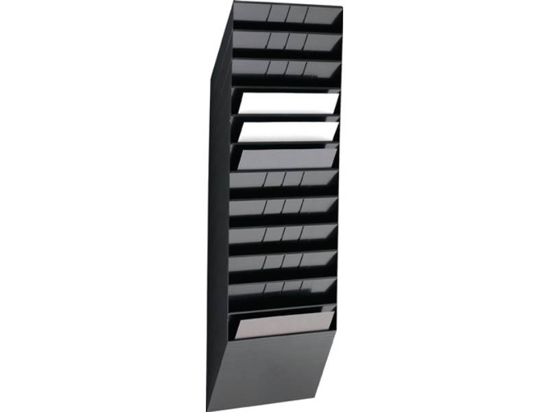 DURABLE 1709781060 Prospekthalter  H1045xB348xT95mm Anzahl Fächer 12 A4 quer Pol