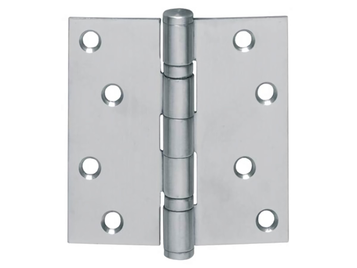 INTERSTEEL 0035.462510 Kugellagertürscharnier  Edelstahl käntig 89x89 mm DIN lin