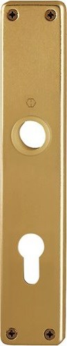 HOPPE 6152094 Langschildpaar 202SP F4 / bronzefarbig F4 PZ 72 mm
