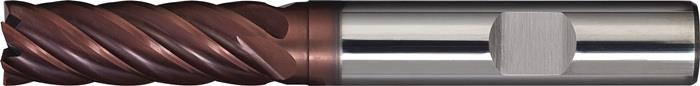 TECWERK  Schaftfräser Typ N Nenn-Ø 6 mm Einsatzlänge 25 mm VHM TiAlN 35-38 ° DIN