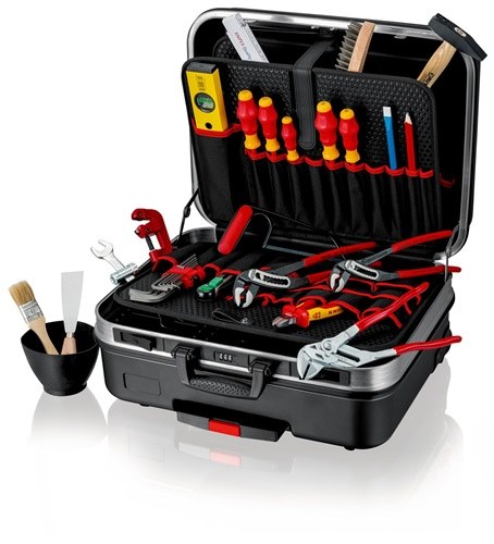 KNIPEX 00 21 06 HKS Werkzeugsortiment BIG Basic Move Sanitär 31-teilig im Hartsc