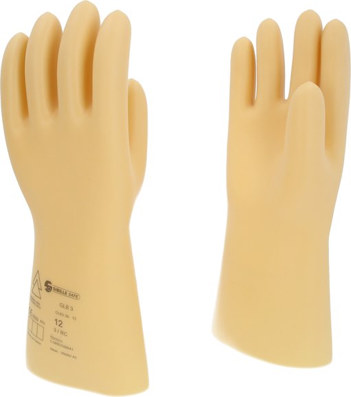 KS-Tools 117.0062 Elektriker-Schutzhandschuh mit Schutzisolierung, Größe 12, wei