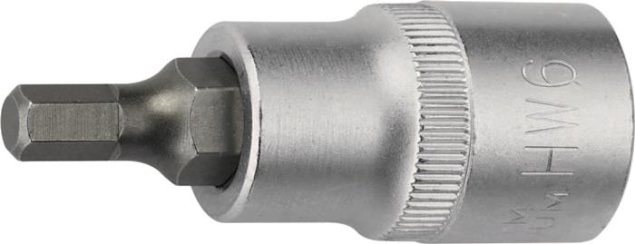 TECWERK  Steckschlüsseleinsatz  1/2 '' Innen-6-kant Schlüsselweite 8 mm Länge 55