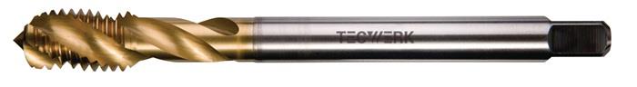 TECWERK 2000867898 Maschinengewindebohrer DIN 376C M27x3mm HSS-Co TiN 6H TECWERK
