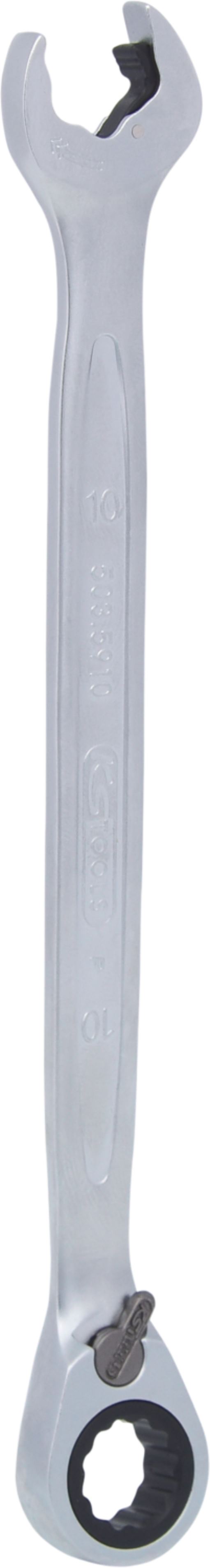 KS Tools 503.5910 DUO GEARplus Ringmaulschlüssel,Maul-Ratschenfunktion 10mm, ums