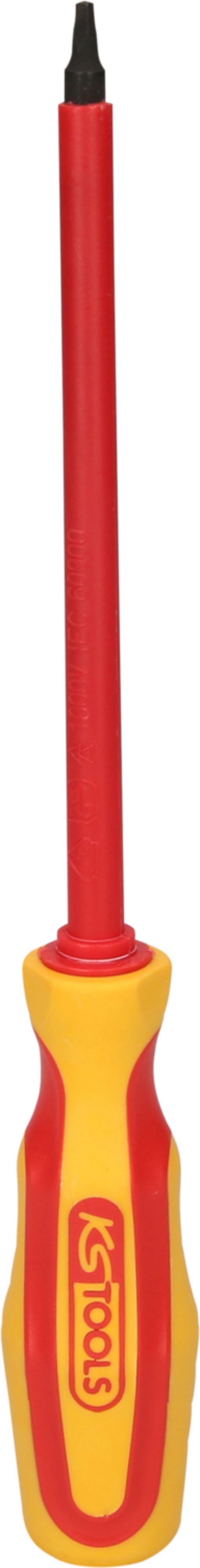 KS Tools 117.0592 ERGOTORQUE VDE Innenvierkant-Schraubendreher #1, 255mm