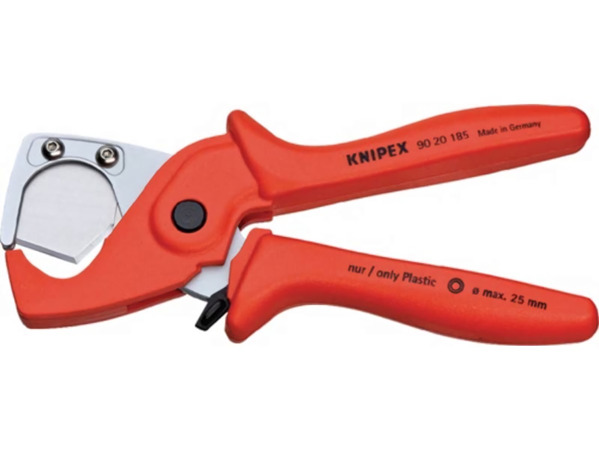 KNIPEX 90 20 185 Schlauch-/Rohrschneider  für Rohre D. 25 mm Länge 185 mm Kunsts