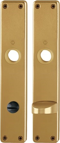 HOPPE 3105027 Langschildpaar 202SP F4 / bronzefarbig F4 SK/OL 78 mm