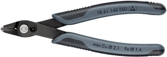 KNIPEX 78 61 140 ESD Elektronik-Seitenschneider Super-Knips® Länge 140 mm Facett