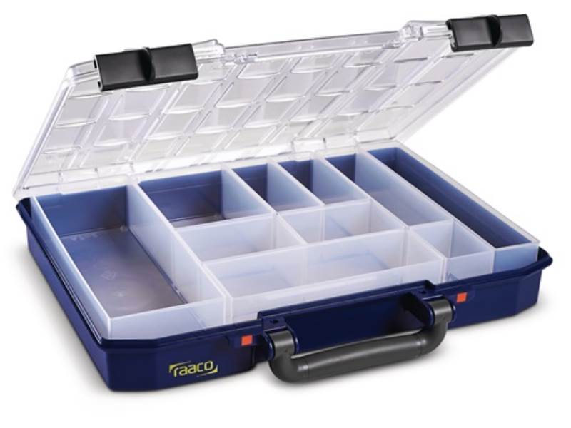 RAACO 144568 Sortimentskasten CarryLite 55 4x8-10 B337xT278xH57mm 10 Fächer