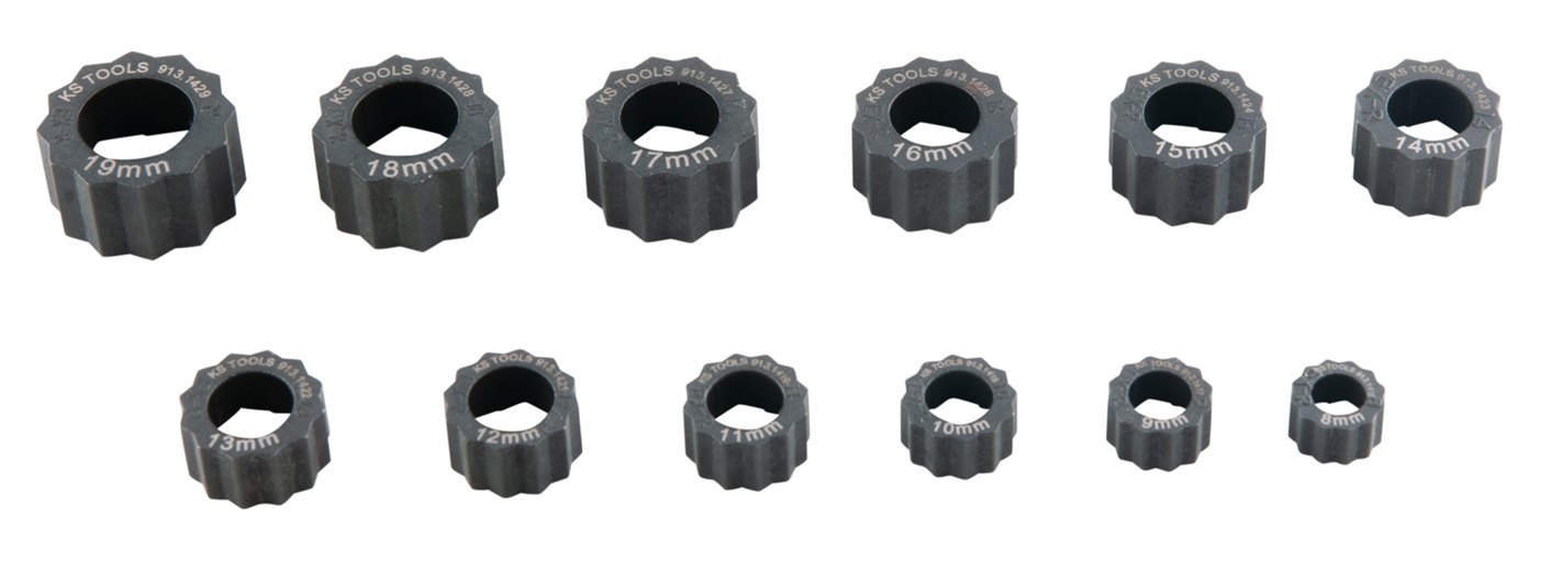 KS Tools 913.1415 Spezial-Muttern-Ausdreher-Satz, 12-tlg.