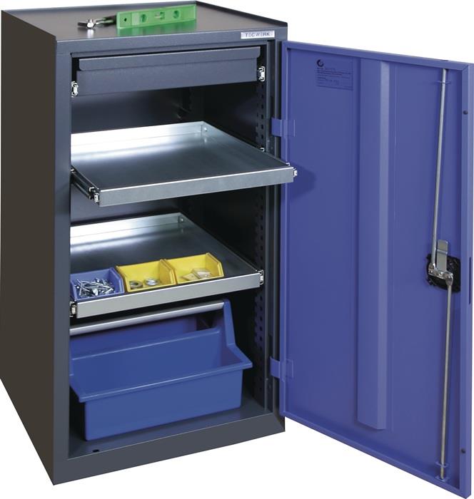 TECWERK 2000425930 Werkzeug-/Beistellschrank H1000xB500xT500mm 1Schubl.,2Bd.anth