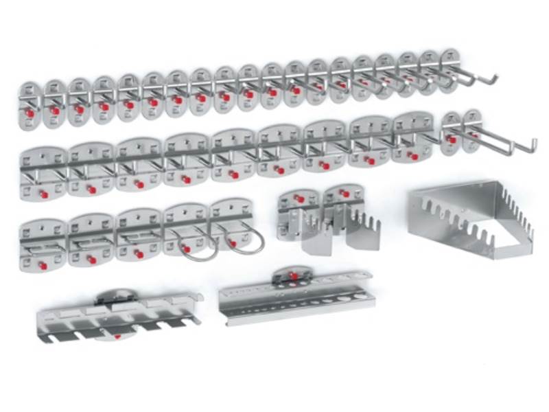 RASTERPLAN 4027.06.0001 Werkzeughalter  40-tlg. 21 Haken/9 Doppelhaken/10 div. H