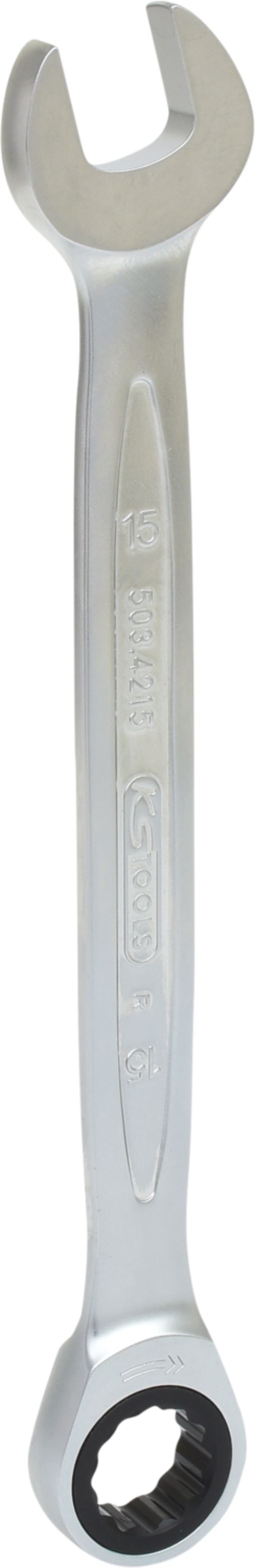 KS Tools 503.4215 GEARplus Ratschenringmaulschlüssel, 15mm