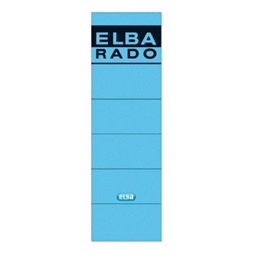 ELBA Ordneretikett 100420952 breit/kurz sk blau10 St./Pack.
