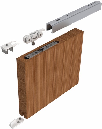 HELM 3000256566 Schiebetürsystem 73 ME-V 80 kg 1300 mm EV1 eloxiert Holztüren ab