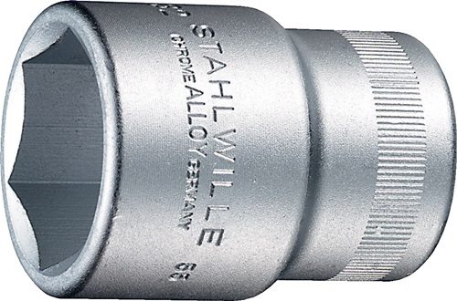 Steckschlüsseleinsatz 55 3/4 Zoll 6-kant SW 36mm L.60mm STAHLWILLE 20 mm (3/4 ?)-Vierkantantrieb · 6-kant · HPQ®-Hochleistungsstahl · verchromt · DIN 3124/ISO 2725-1, ASME B 107.5 MWeitere technische Eigenschaften:· Material: Chrom-Alloy-Stahl