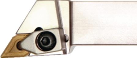 TECWERK  Klemmdrehhalter  DDJNR2525M15 rechts vernickelt Außendrehen