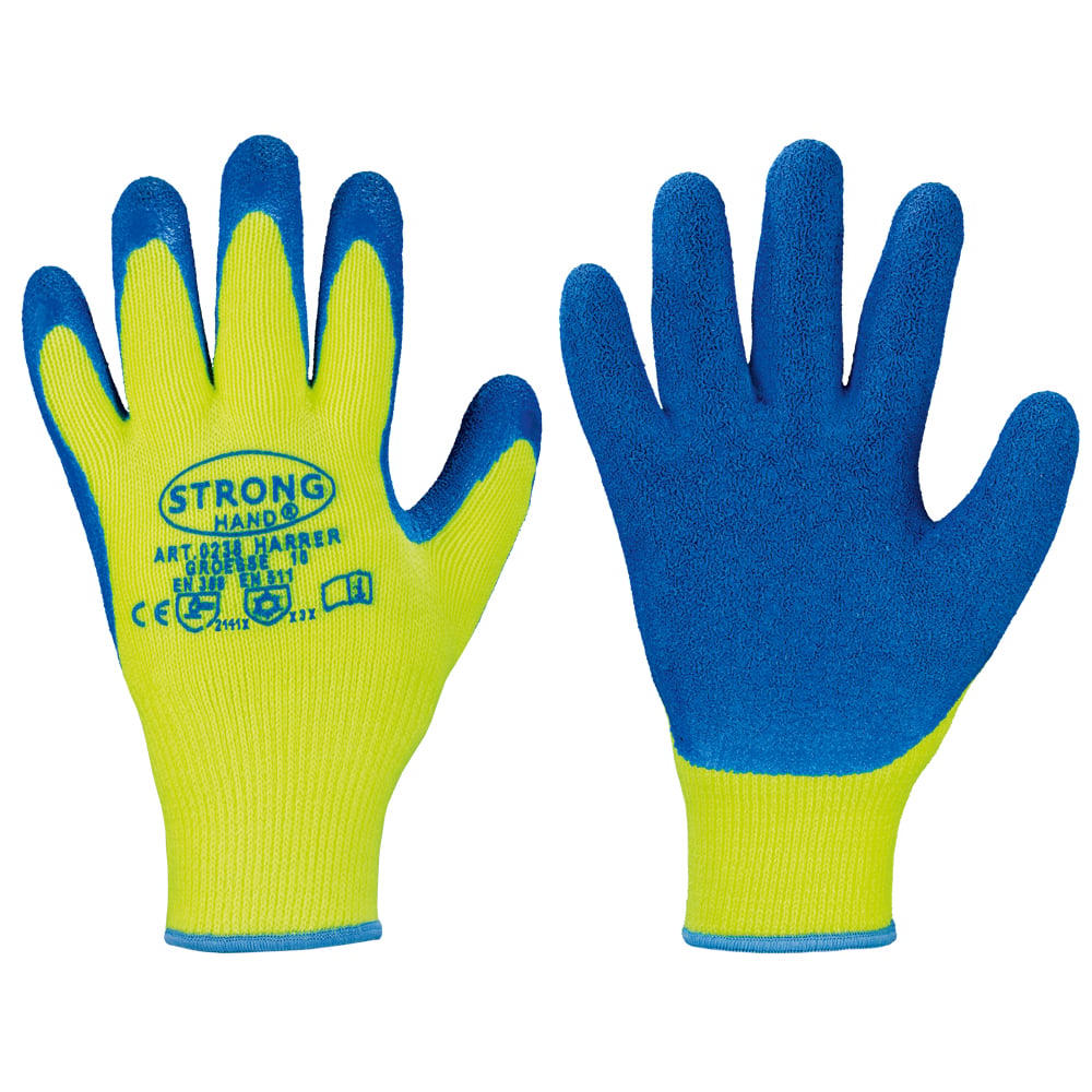 STRONGHAND 0238-10 Kälteschutzhandschuhe Harrer Größe 10 gelb/blau EN 388, EN 51