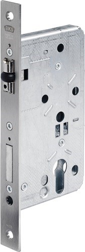 BKS B-00550-06-0-8 Pendeltürschloss 55 PZ 24/55 mm DIN links / rechts Stulp Edel