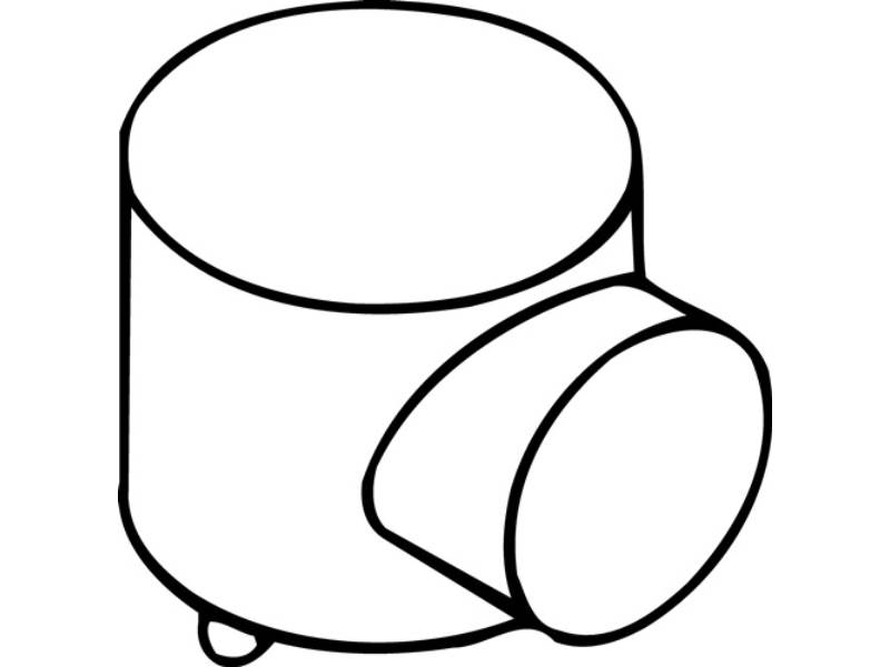 HEWI 615B 90 Bodentürpuffer 615B 90 D. 52 mm Höhe 42,5 mm Kunststoff 90 tiefschw