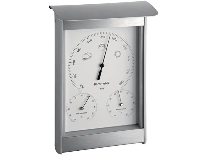 TFA 202045 Wetterstation  H215xB145xT70mm silber/weiß Aluminium/Kunststoff für i