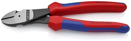 KNIPEX 74 22 200 Kraftseitenschneider  Länge 200 mm Form 2 Comfort-Griff