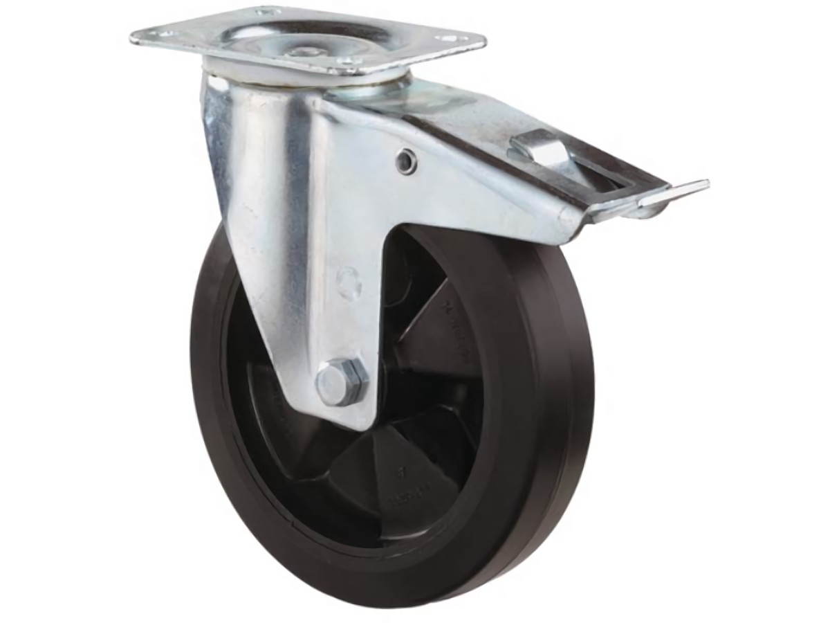 BS ROLLEN L420.B60.160 Lenkrolle mit Totalfeststeller  Rad-Ø 160 mm Tragfähigkei