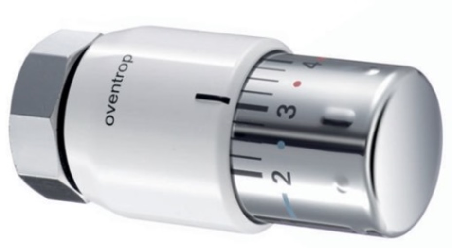 OVENTROP 1012065 Thermostat Uni SH weiß/verchromt mit Nullstellung